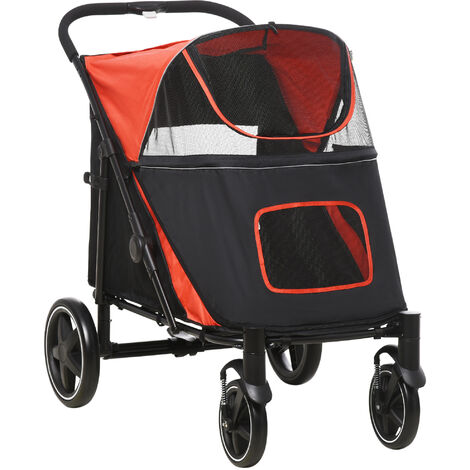 Dog Strollers with Cup Holder Dog Pram Stroller Pushchairs for Small Dogs  Luxury Oxford