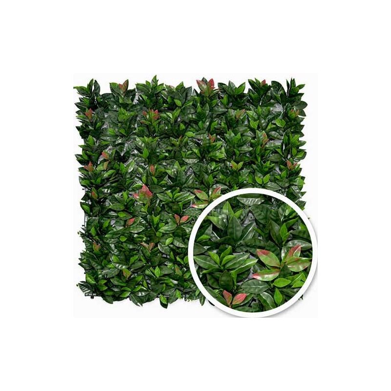 Atout Loisir - Feuillage artificiel photinia 1m x 1m, Long 3 m