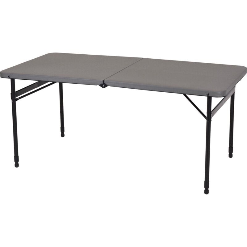 Koopman - Table de camping en acier Redcliffs - 122 x 61 cm