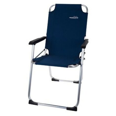 REDCLIFFS sillon fijo plegable alto aluminio 67x53x90 cm azul