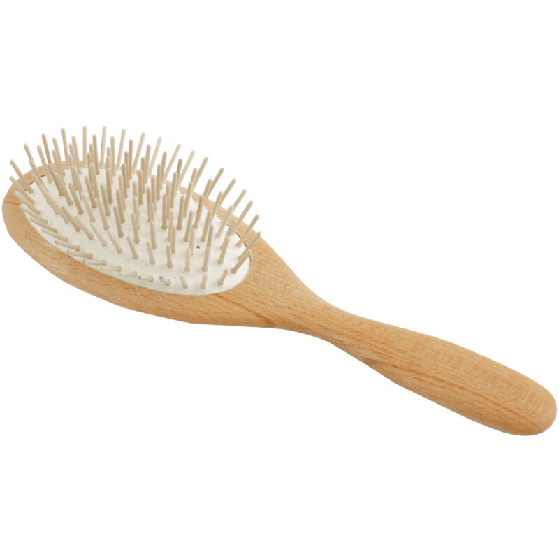 Brosse à cheveux en bois droite Broches en bois 9 rangées - Redecker