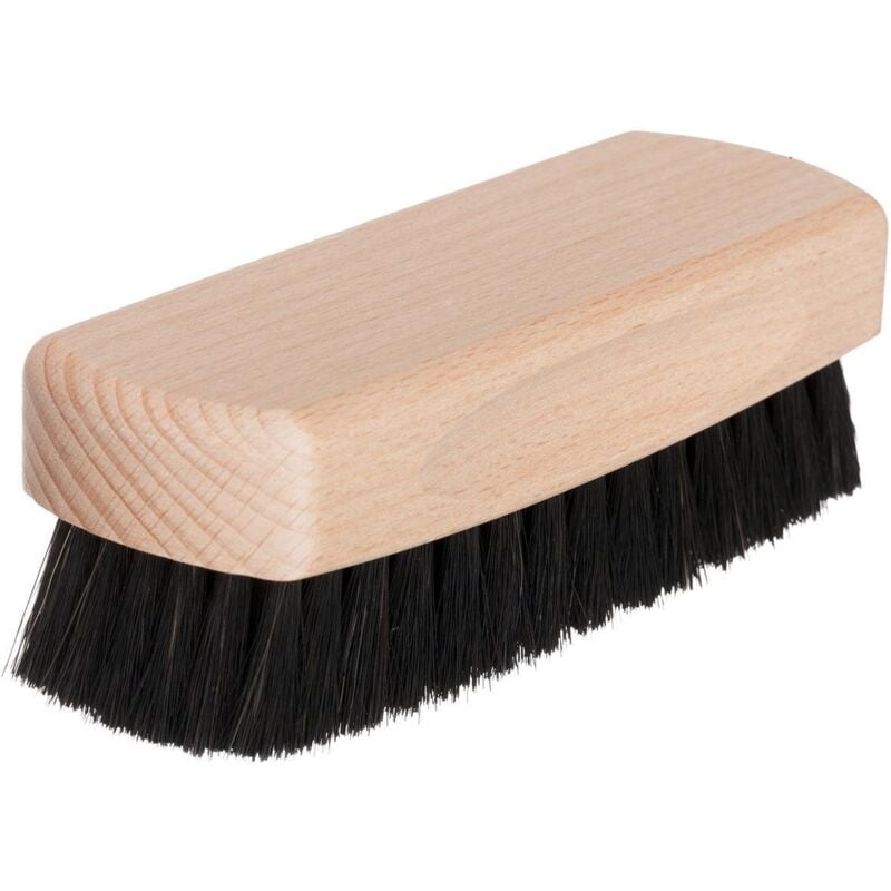 Brosse à reluire les chaussures 12cm crin de cheval noir - Redecker