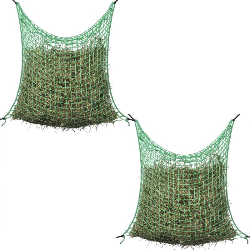 

Redes para heno 2 uds cuadradas 0,9x1 m PP - Verde