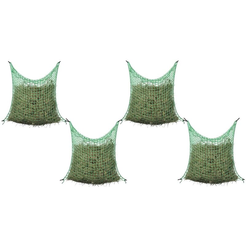 

Redes para heno 4 uds cuadradas PP 0,9x1,5 m - Verde
