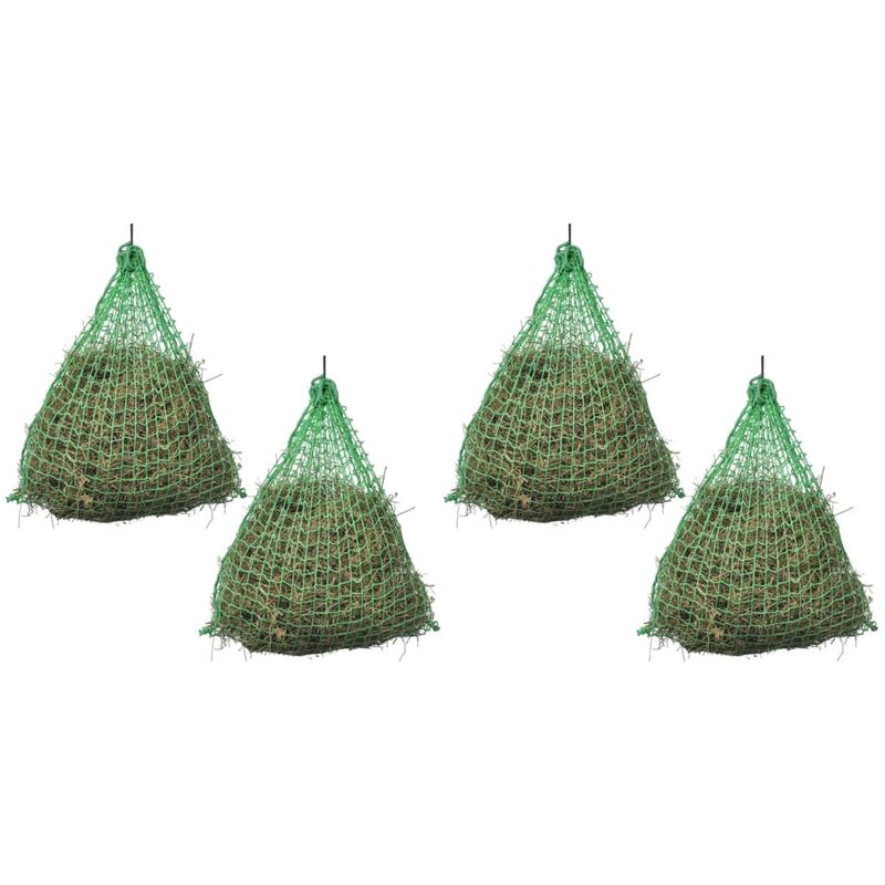 

Redes para heno 4 uds redondas PP 1x1 m - Verde - Vidaxl