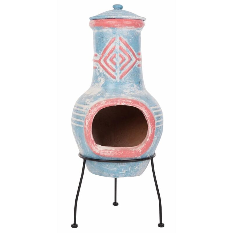 

RedFire Chimenea Colima arcilla azul/rojo 86031