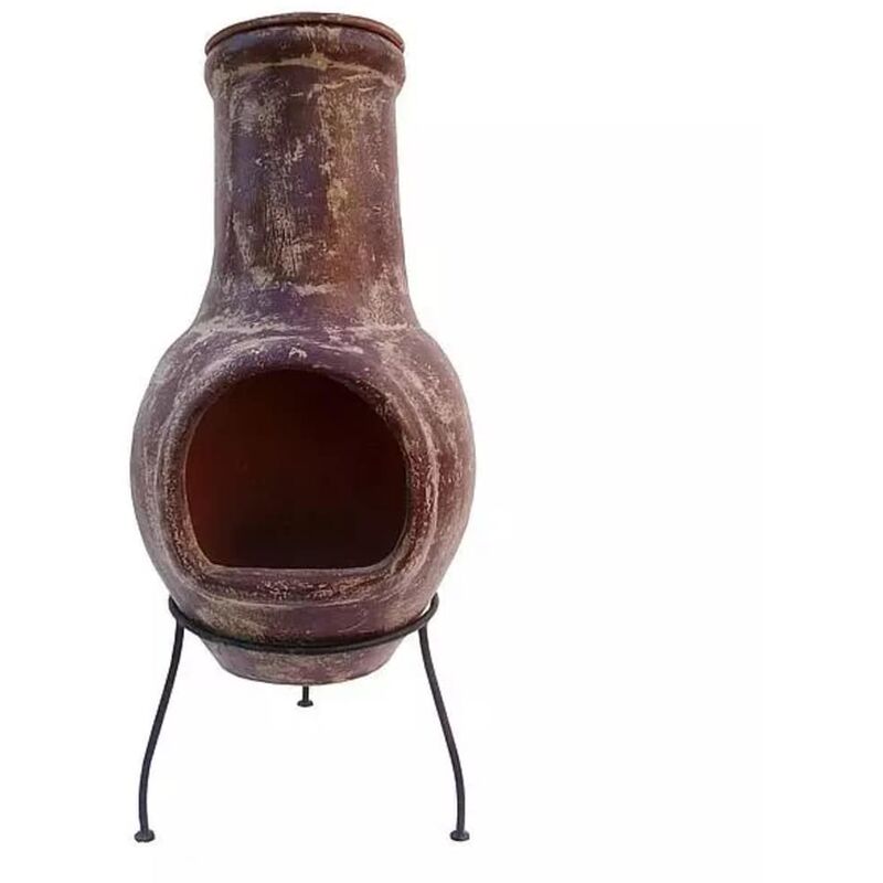

RedFire Chimenea Salamanca rojo oscuro 36x36x85 cm arcilla