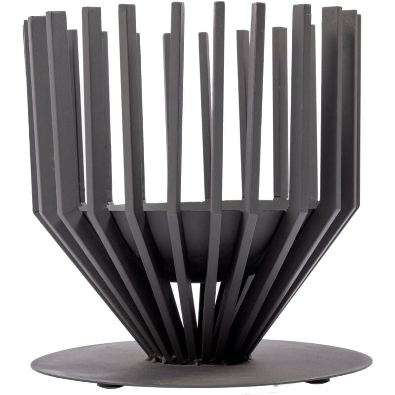 Brasero Irving, décoratif et contemporain grace à ses lames en acier - Redfire