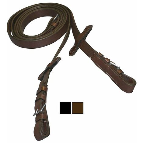 Redini in cuoio liscio Tattini: Full mm 16 - 5/8", nero (10)