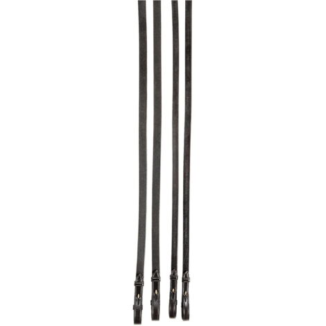 Redini Tattini con gomma su un lato e cuoio sull’altro: Full mm 16 - 5/8” (lunghezza 155 cm), Marrone 04