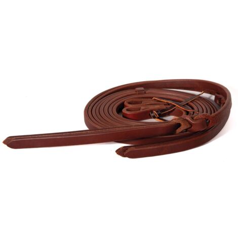 Redini western a coda di papavero in cuoio oliato 5/8"