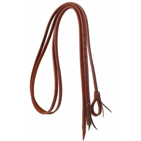 Redini western in cuoio con lavorazione barbwire: Taglia unica, Marrone