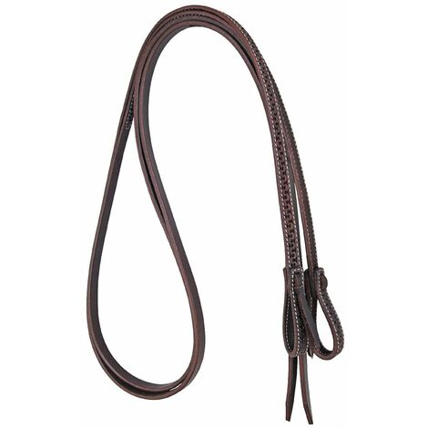 Redini western in cuoio con lavorazione snake: Taglia unica, Marrone
