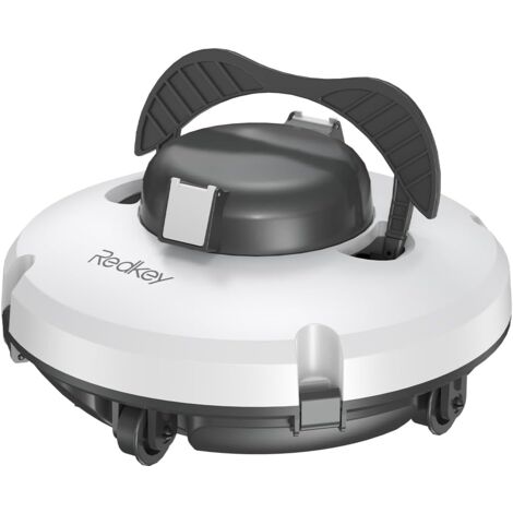 Redkey S100 Robot Piscine sans Fil,Deux Moteurs Puissants et Deux Brosses,130 Min de Nettoyage Puissant, Automatique de Stationnement, Robot De Piscine pour Piscines Hors Sol jusqu'à 100㎡