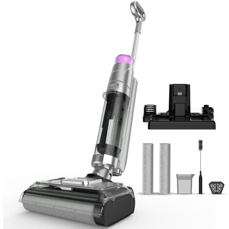 Redkey W13 Aspirateur Laveur sans Fil,Auto-Nettoyage/Auto-Séchage, affichage LED, Autonomie jusqu'à 45 Minutes, 200W, 17,5 kPa