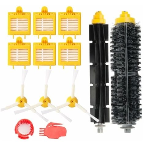 REDOM Accessoires Remplaçant Kit pour iRobot Roomba Série 700 (700, 760, 770, 780 790), Brosses Latérale, Filtres, Brosse de Cerda