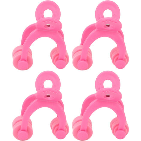 Redresse-nez 4 pièces en Rose, Correcteur de Forme du Nez, Outil Beauté pour Nez Élargi