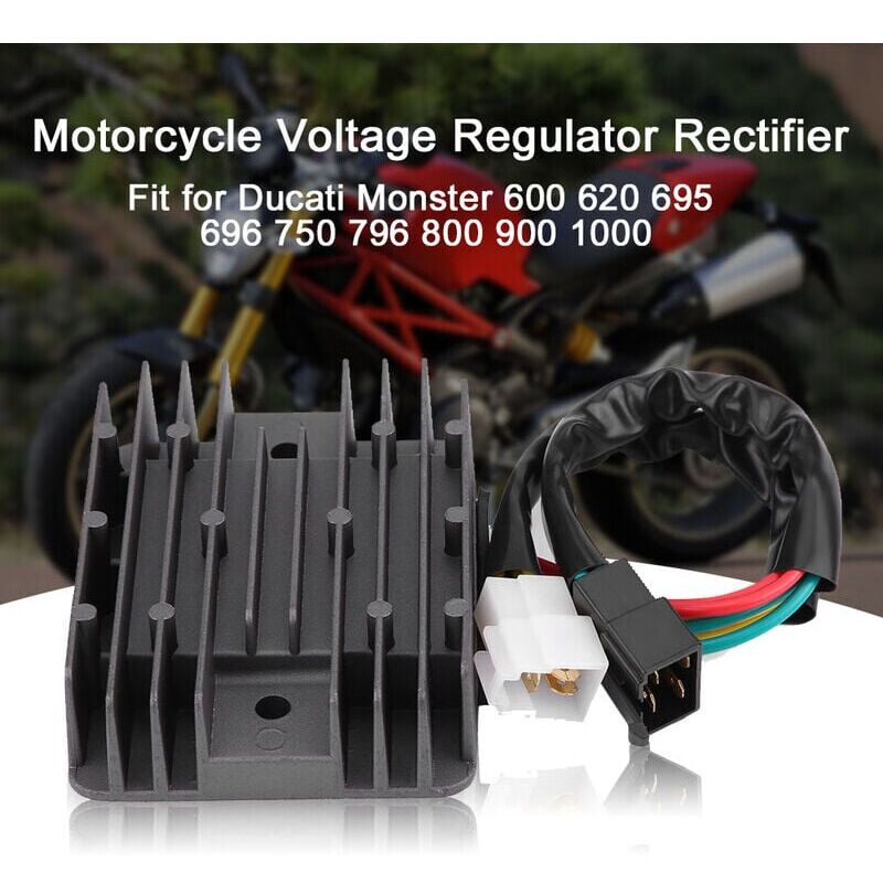 Aiperq - Redresseur de régulateur de tension de moto pour Ducati Monster 600 620 695 696 750 796 800 900 1000