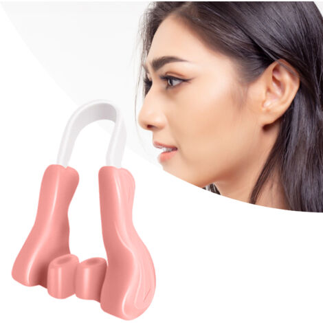 Redresseur Nasal Nocturne en Silicone Doux - Correcteur de Nez Rose pour Améliorer la Respiration