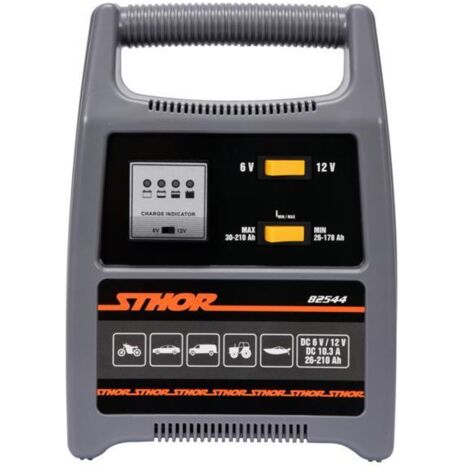 REDRESSEUR STHOR 6/12V 12A 210Ah LED