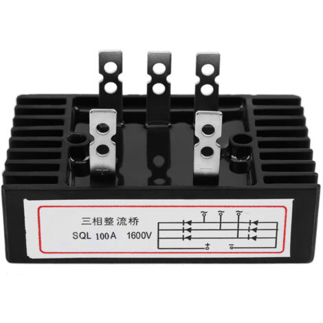 Redresseur triphasé à pont de diodes SQL100A 1600V CA/CC
