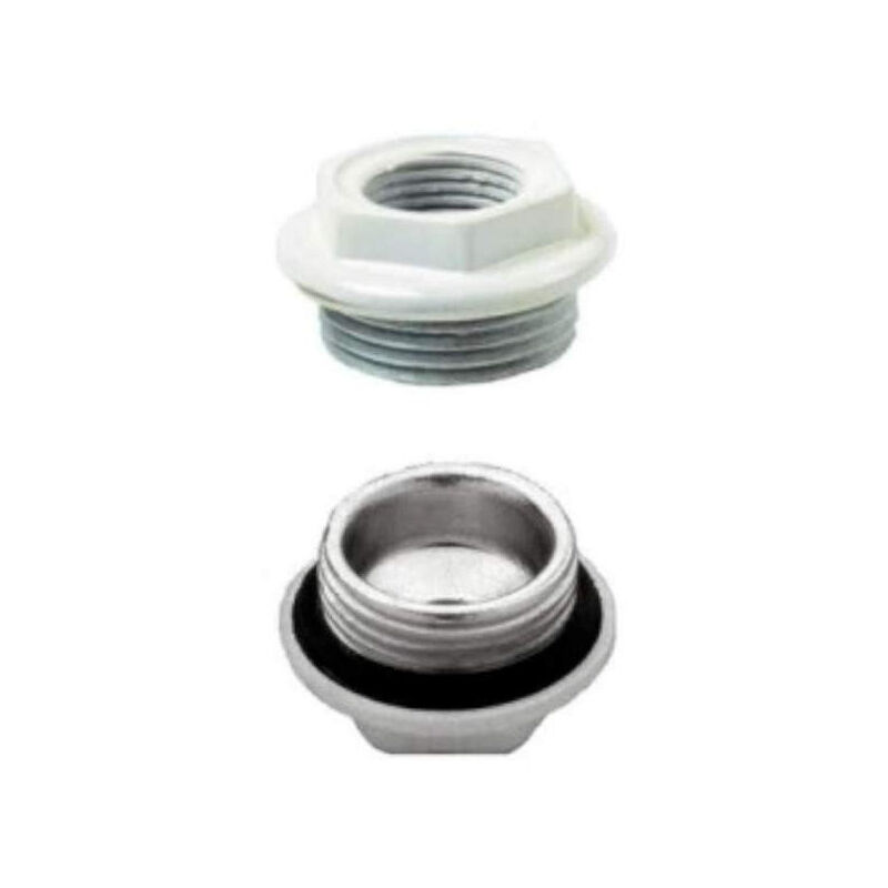 

Reducción 1 1/2", rosca recta, blanca, con junta