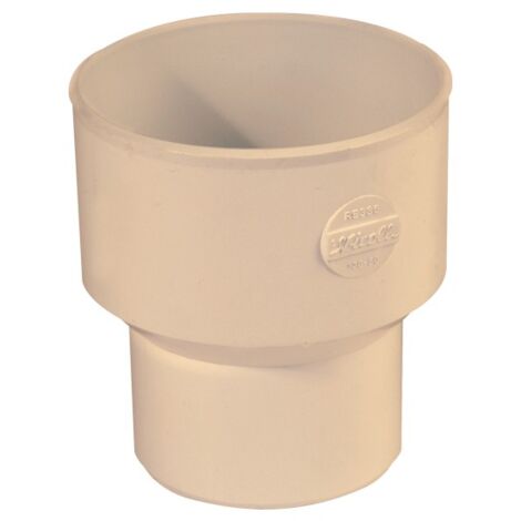 Reducción concéntrica para canalón Ø100-Ø80 - RIUVERT Color: Blanco