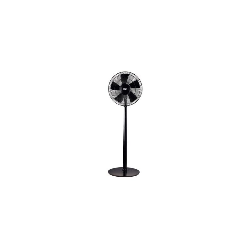 

Ventilador de pie Negro Oscilante 55W 40cm - EDM
