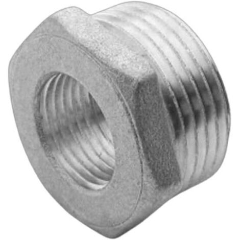 Reducción Hexagonal 3/4-1/2 Macho Hembra Cromo Latón