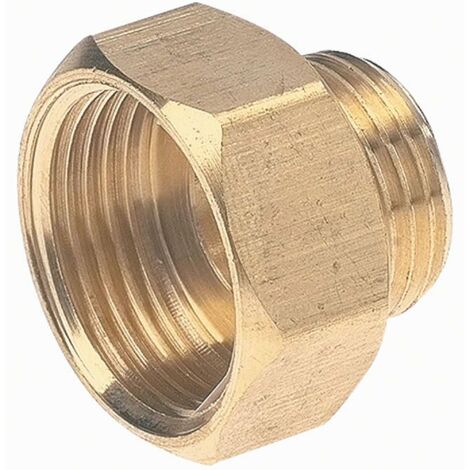 Reducción macho-hembra de latón 1 x 3/4