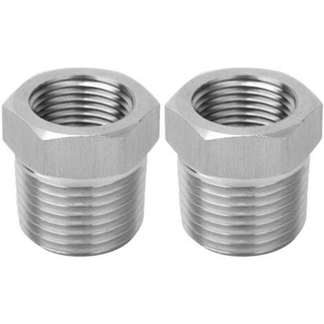 Réducteur BSP 1/2" à 3/8" Mâle-Femelle pour Manomètre et Installation Hydraulique