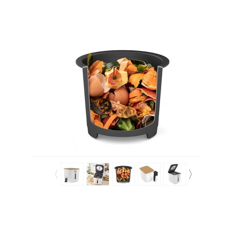 Poubelle reducteur de bio dechet 3l blanc Riviera&bar MTD510