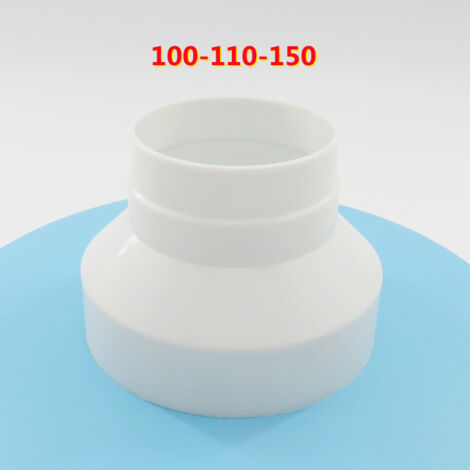 Réducteur de conduit d'évacuation pour hotte aspirante, adaptateur de conduit en feuille d'aluminium, réducteur en plastique, réducteur de tuyau en PVC