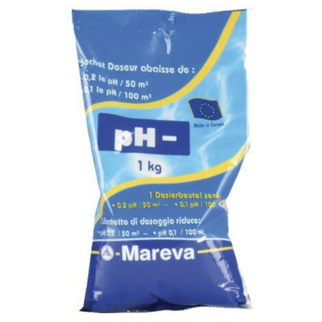 Réducteur de pH MAREVA poudre ecodose pH- pour piscine - 1Kg - 020022U