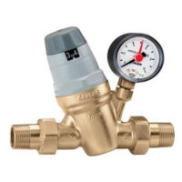Réducteur de pression avec cartouche monobloc extractible et avec manomètre 0÷10 bar Caleffi 5350