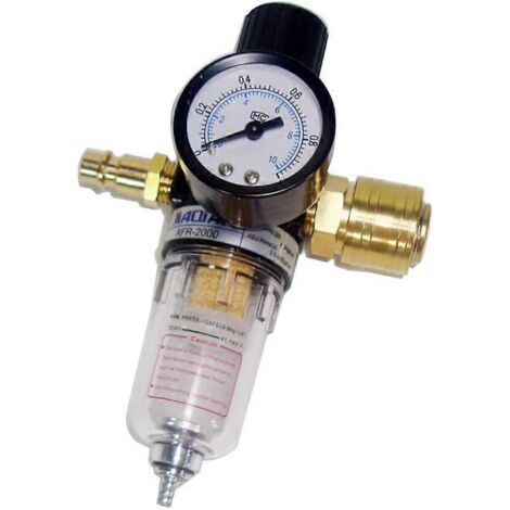 Réducteur de pression avec séparateur d'eau pour air comprimé 20241/4 pouce, régulateur d'air comprimé avec séparateur d'eau