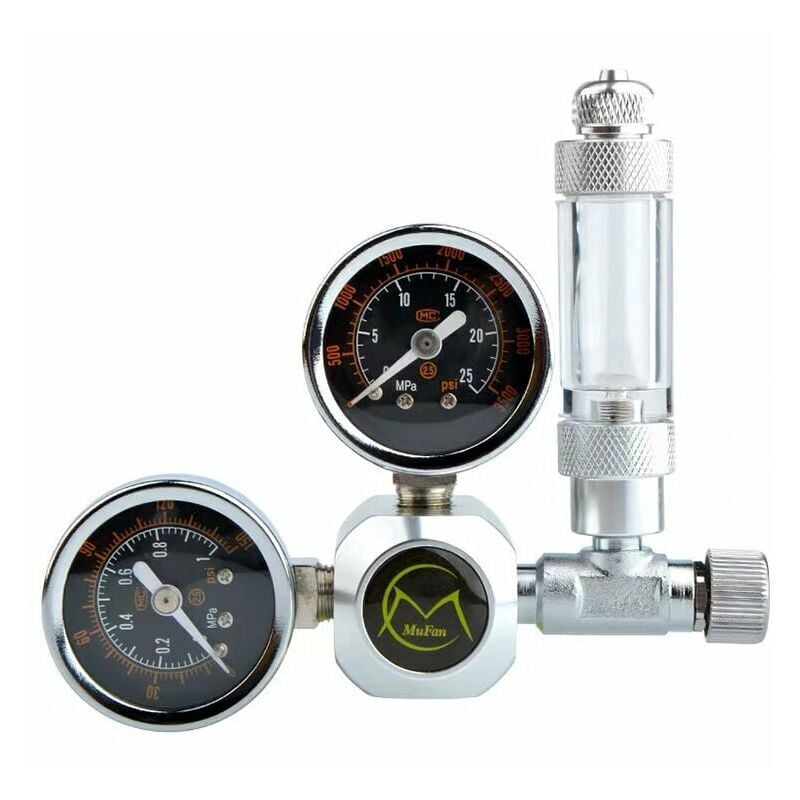 Réducteur de pression CO2, régulateur de pression pour aquarium, aquarium avec compteur de bulles d'air