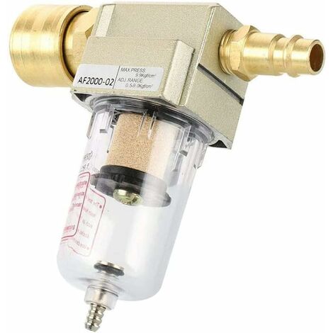 Réducteur de pression séparateur d'eau à air comprimé 1/4, filtre à air comprimé, séparateur d'eau d'huile, pour filtres de compresseur