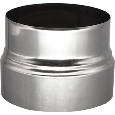 Réducteur de tuyau de poêle 120 mm à 110 mm - Raccord de poêle - En acier inoxydable - Réduction du tuyau de cheminée