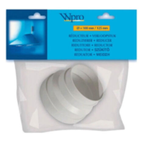 Reducteur plastique 100/125mm pour Hotte WHIRLPOOL 481281718049, CHR100