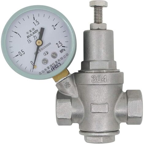Reducteur pression eau 1/2 3/4 1 1-1/4 1-1/2 2 pouce - sans plomb acier inoxydable - regulateur de pression eau inox (DN20-3/4 pouce)