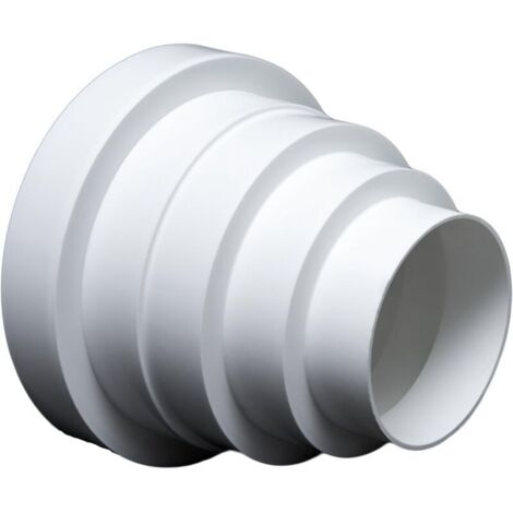 Réducteur rond VMC 80-150 mm en PVC durable – Montage simple pour ventilation salle de bain et cuisine – Flexible et léger
