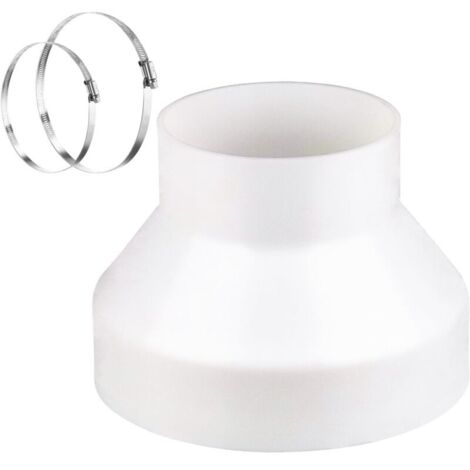 Reducteur Tuyau Climatiseur Mobile, Rèducteur Ø 100–150 mm Avec 2 Colliers en Acier Inoxydable Adaptateur Universel, Rèducteur de Conduit pour Système de Ventilation (150-100 mm)