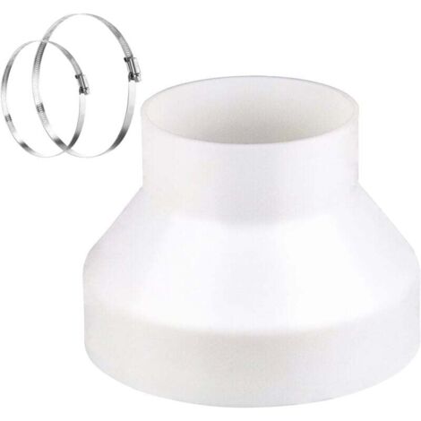 Reducteur Tuyau Climatiseur Mobile, Rèducteur Ø 100–150 mm Avec 2 Colliers en Acier Inoxydable Adaptateur Universel, Rèducteur de Conduit pour Système de Ventilation (150-100 mm)