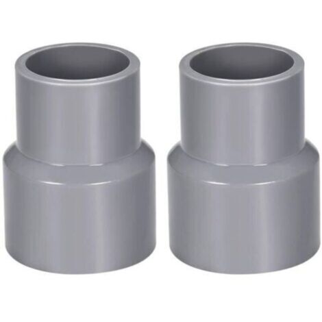 Réducteur tuyau PVC 32mm x 20mm Raccord d'évacuation gris Résistant aux chocs Pour drainage et évacuation Lot de 2 pièces