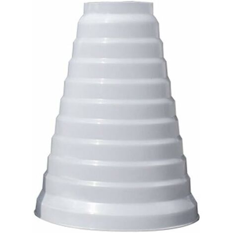 Réducteur universel amélioré plus épais pour systèmes de ventilation 80/200mm de diamètre réducteur de tuyau rond en PVC utilisé avec climatisation pour conduits et ventilateurs d'extraction (8–20 cm)