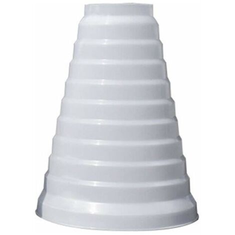 Réducteur universel amélioré plus épais pour systèmes de ventilation 80/200mm de diamètre réducteur de tuyau rond en PVC utilisé avec climatisation pour conduits et ventilateurs d'extraction (8–20 cm)