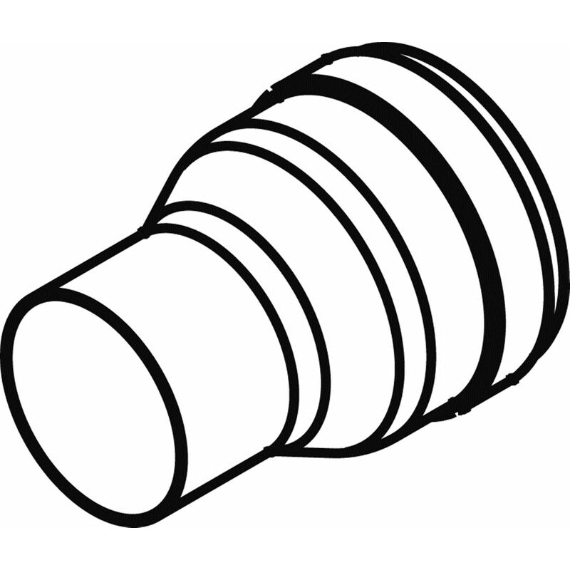 Domusa - Réduction ø 100 à 80 - Diamètres: 100 et 80 mm - Coloris : inox