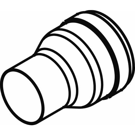 DOMUSA Réduction Ø 100 à 80 - Diamètres: 100 et 80 mm - Coloris : inox