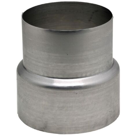 TEN – Réduction aluminium 125/111 – Tuyau rigide pour raccordement conduits de fumée – Utilisation gaz – Construction légère